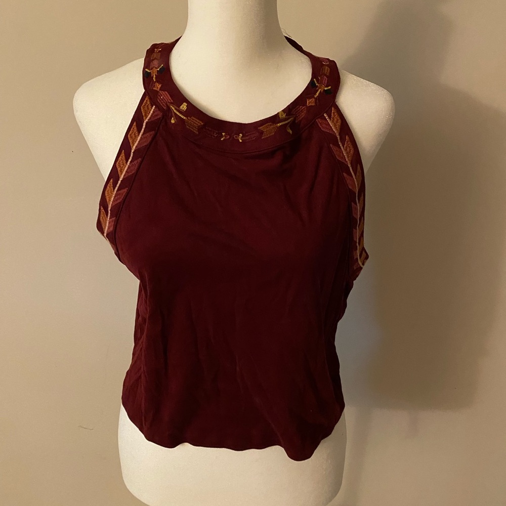 LA HEARTS velvet crop top